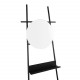 Wall Ladder Glint with Mirror Black [SALE]